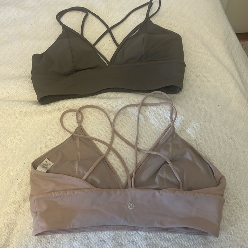 Lululemon strappy sports bras